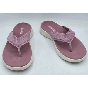 Skechers Womens GO‎ WALK Flex Splendor Sandals Flip Flops Sliders Thongs Sz 7